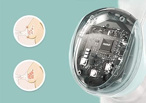 Neno Uno BPA-frei Elektrische Milchpumpe für Tragbare Muttermilch Abpumpen – Kabellos und mit LED-Anzeige – 2 Milchbeute