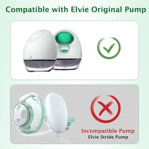 Elvie Milchpumpe 2x Ventil und 2x Dichtung, Ersatz für Original-Flansch und Membran