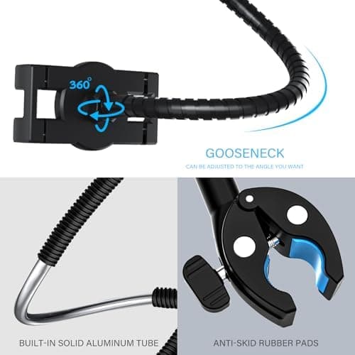 Oilcan Metall Flexible Tablet Halterung für Rollstuhl - Kinderwagen, Fahrrad, Laufband - Adaptables Halterungssystem für