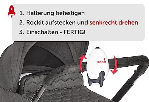 ROCKIT Kinderwagenschaukler - Das Original - Einschlafhilfe & ultraleise mit Timer