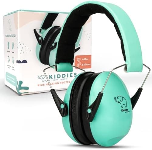 Schallwerk® Kids Gehörschutz Minty Blue - Hochwertiger Lärmschutz für Kindermini-Ohrenschützerideal für Alltags- und Eve