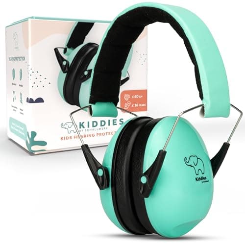 Schallwerk® Kids Gehörschutz Minty Blue - Hochwertiger Lärmschutz für Kindermini-Ohrenschützerideal für Alltags- und Eve