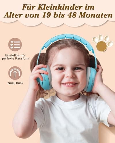 2 in 1 Baby Kopfhörer Lärmschutz für Baby Gehörschutz
| Baby Kopfhörer Lärmschutz 25dB - perfekt für Baby Gebrauch
| Ge