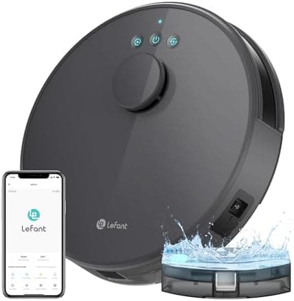 LEFANT M310 Ultra Weiß Staubsauger Roboter 6000Pa ToF Lasernavigation App Alexa