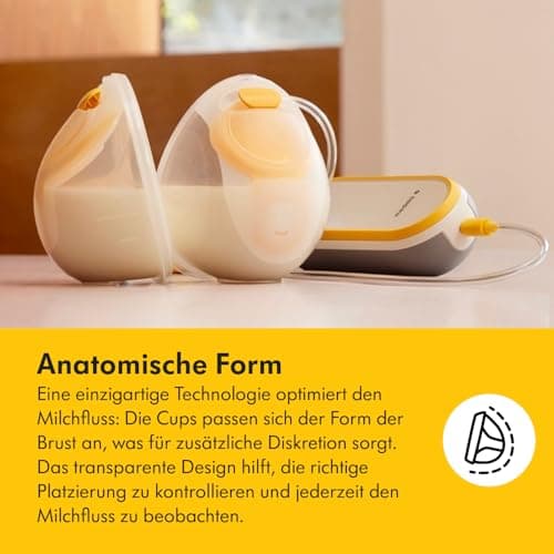 Medela Freestyle Hands-free Elektrische Doppel-Milchpumpe - Verbindbar mit der Medela Family App - Tragbares und diskret