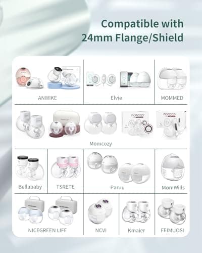 Momcozy M5 S9/S12 Pro Medela KISSBOBO Jheppbay Flansch-Einsätze 13/15/17/19/21mm Stillen Zubehör 24mm Kanal Reduzierung
