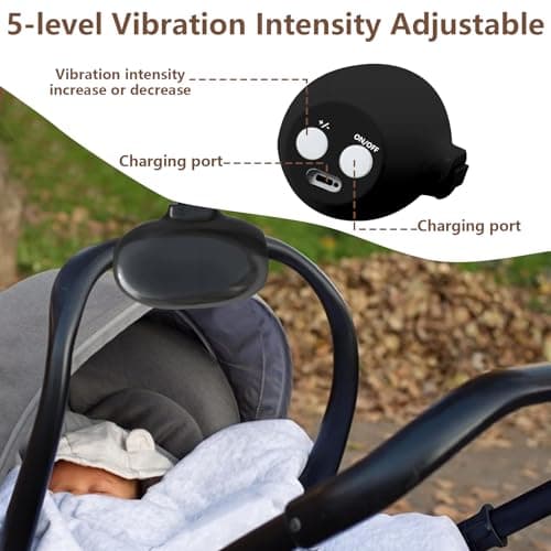 Wiederaufladbar Kinderwagen Wackler Schlafhilfe Für Baby, 5 Einstellbare Schaukelintensitäten, Automatische Babywippe (S
