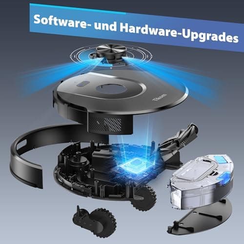Tikom L8000 Pro - 6000PA Staubsauger Robot mit LiDAR-Navigation und 150Min Einsatzzeit für Saubere Tierhaare, Teppiche u