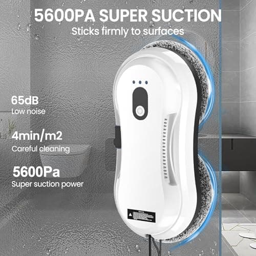 Automatischer Fensterreiniger 5600Pa Elektrischer Fensterputzroboter für Innen- und Außenfenster
| Elektrischer Fenster
