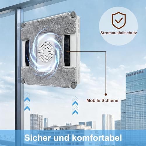 Fensterputzroboter 5000Pa Intelligente Pfadplanung
| Fensterputzroboter 5000Pa Mehrfachschutz Reinigung
| Fensterputzro