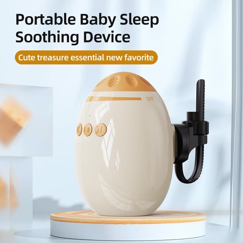 Kinderwagenschaukler mit White Noise für Baby, Bluetooth Steuerung, Intensitätsanpassung und 11 Klänge