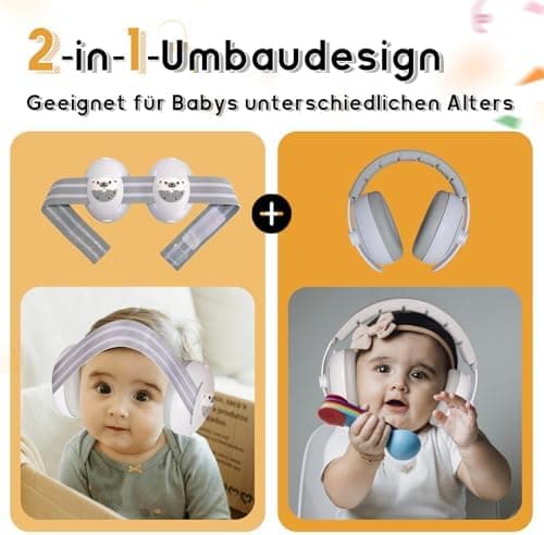 Kinder Gehörschutz Kopfhörer Lärmschutz 0-4 Jahre Schlafen Reisen Events