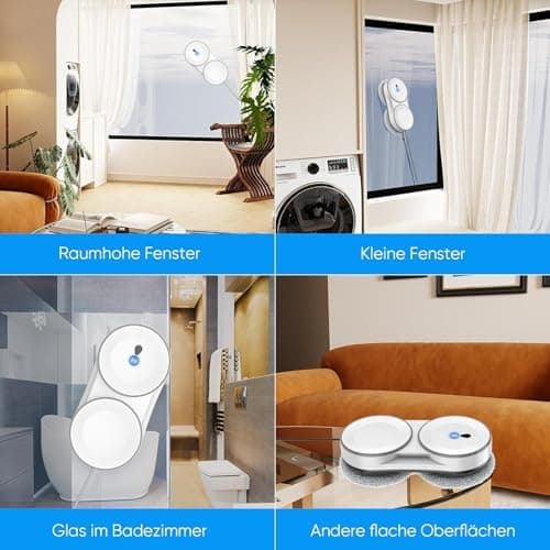 GAGAFEEL Fensterputzroboter - 5600 Pa Reinigungsmacht mit Automatischer Doppel-Sprühfunktion für professionelle Verwendu