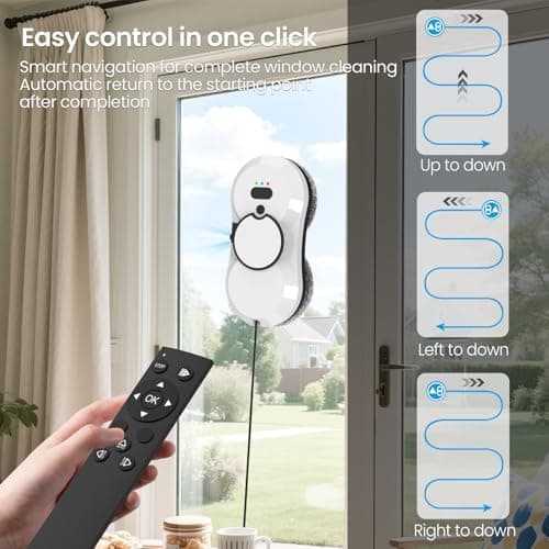 Fensterputzroboter mit Sprühfunktion + Elektrischer Fensterreiniger + Intelligente Navigation
Fensterputzroboter mit Spr