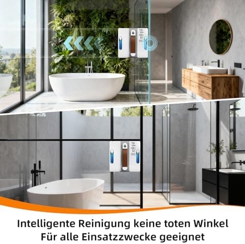 Fensterputzroboter mit Vier Düsen | Hochleistender 500 Pa Sauger | Intelligente Reinigungswege | Kantenerkennung und Aut
