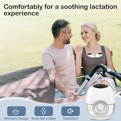 Schmerzlose 2-Stück Elektrische Milchpumpe mit 12 Stufen Handsfreepumpe und 17/19/21MM Flanschen für Mamas während der S