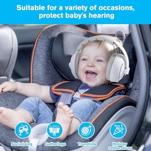 Carehabi 2 in 1 Gehörschutz für Babies und Kinder, Leicht und weich, ideal für den täglichen Gebrauch und unterwegs | Lä