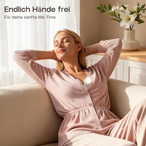 Elektrische Milchpumpe Tragbar, BPA-frei, 4 Modi 12 Stufen & Leise Betriebssound, 24mm Flansch mit Ersatzteilen, Ideal f