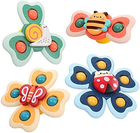 Vanmor Saugnapf Spinner Spielzeug für Baby -sensorische Spielzeug für Kleinkinder 1-3 Geburtstagsgeschenk -Saugspielzeug