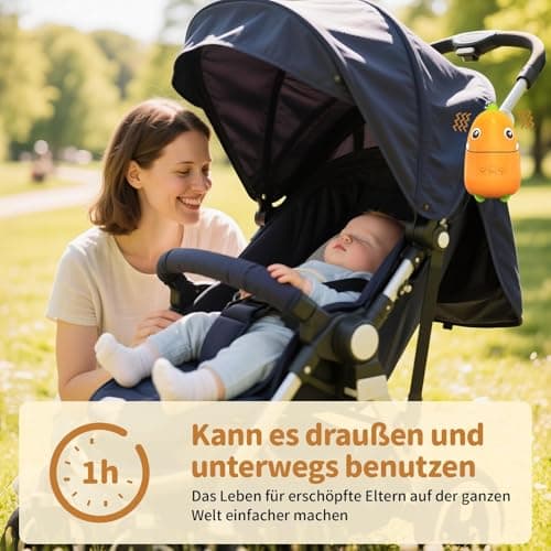 Kinderwagenschaukler - ultraleise Wippe mit abnehmbarer Bauweise - Orange Grüne Version