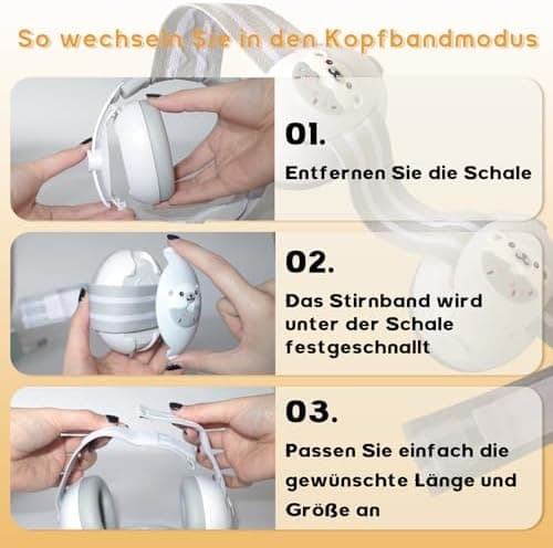 Kinder Gehörschutz Kopfhörer Lärmschutz 0-4 Jahre Schlafen Reisen Events