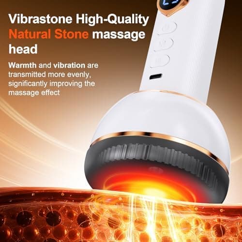 Massagegerät mit Wärmefunktion und Vibration für Müdigkeiten lindern - Weiß  
| Massagegerät mit Wärmefunktion und Vibr