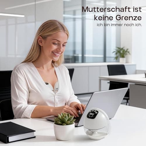 Elektrische Milchpumpe Tragbar, BPA-frei, 4 Modi 12 Stufen & Leise Betriebssound, 24mm Flansch mit Ersatzteilen, Ideal f
