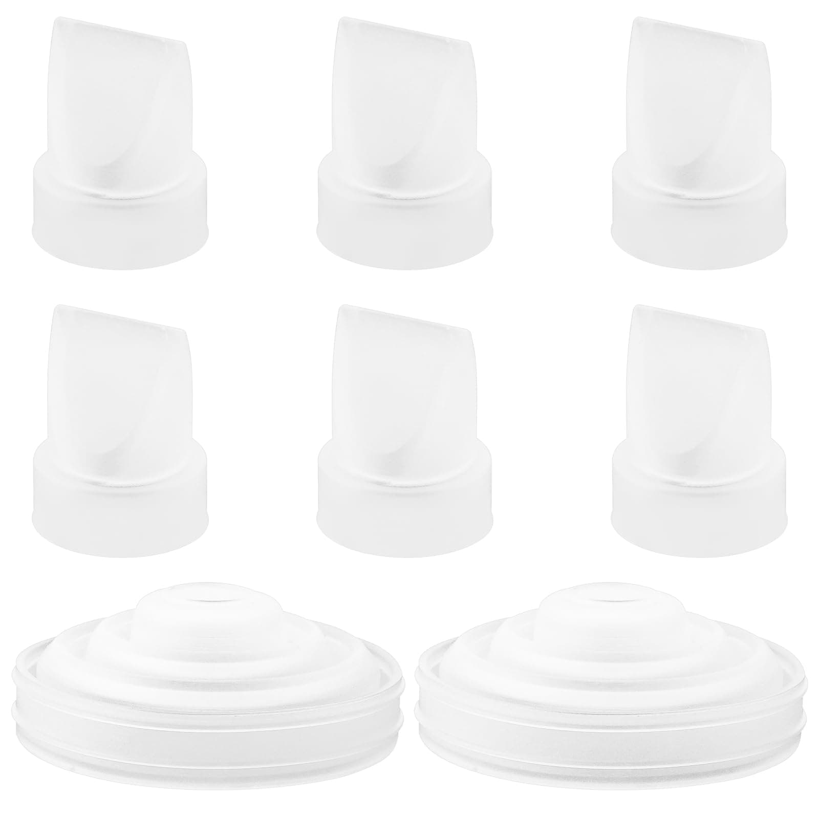 6 Stück Entenschnabel Ventile und 2 Silikon Membranen Kompatibel mit M5, Ersatzteile für Milchpumpenzubehör bei M5 Milch