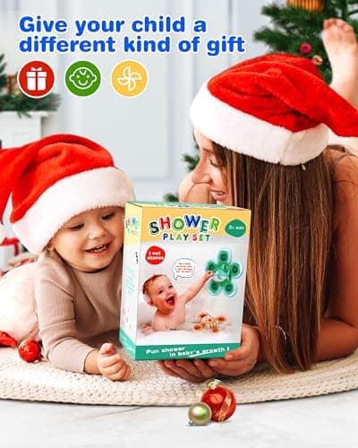 Saugnapf Spinner Spielzeug für Baby - 4 Stück Sensorik Spielzeug - Weihnachten Geburtstag Geschenke für Kleinkinder