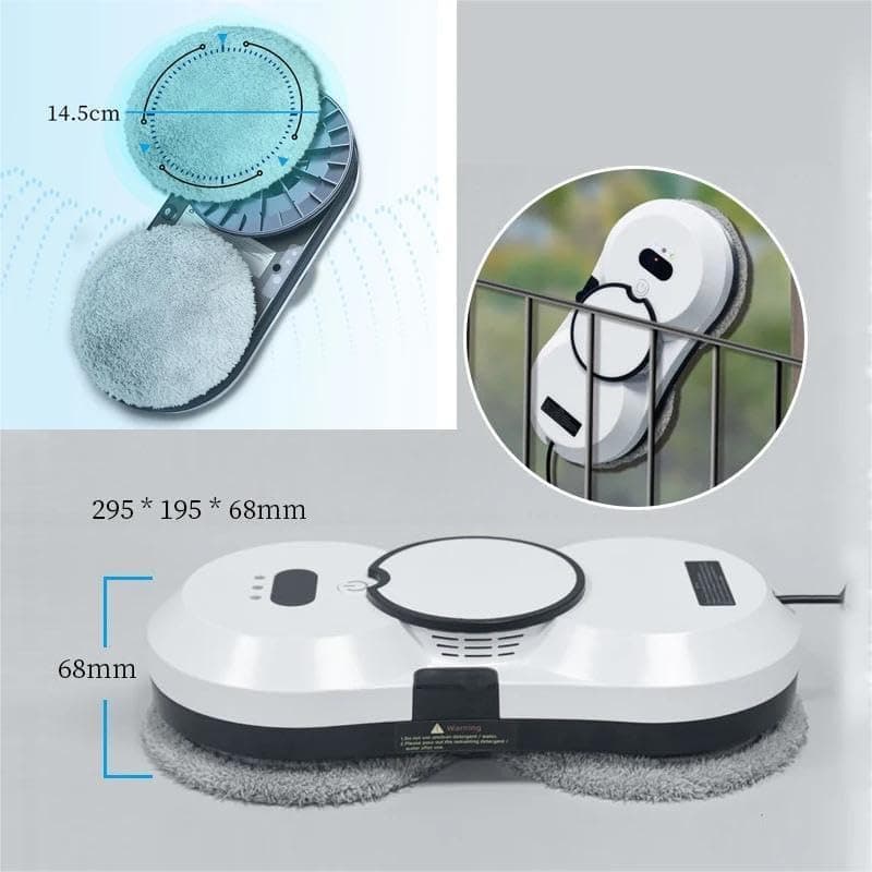 Fensterputzroboter B-brand 5600Pa Automatischer Wasserstrahl,_elektrisch mit Intelligentes Kantenerkennungssystem, für I