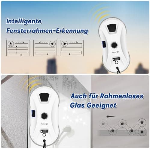 Elektrischer Fensterputzroboter 5600Pa 3-Modi Automatische Wasserstrahl Funktion Fernbedienung