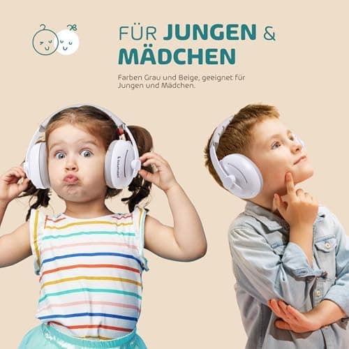 2-in-1 Baby Gehörschutz - Hochwertige Lärmschutz Kopfhörer für Kinder - Überlegener Komfort bei Schlafen, Reisen & Event