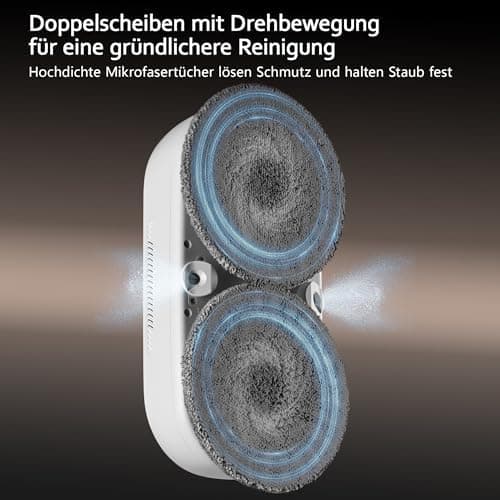 Lydsto WL09 Fensterputzroboter Automatische Doppel-Sprühfunktion 6000Pa Elektrischer Fensterreiniger 80ML Tank Koffer-Ve