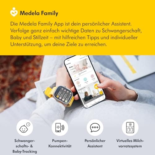 Medela Freestyle Hands-free Elektrische Doppel-Milchpumpe - Verbindbar mit der Medela Family App - Tragbares und diskret