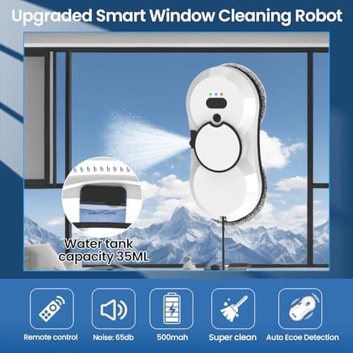 Fensterputzroboter mit Sprühfunktion + Elektrischer Fensterreiniger + Intelligente Navigation
Fensterputzroboter mit Spr