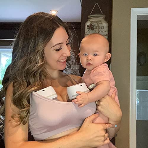 Bellababy Weisse Elektrische Milchpumpe TragbarMit 4 Modi und 6 Stufen Saugen, Geräuscharm und Schmerzlos