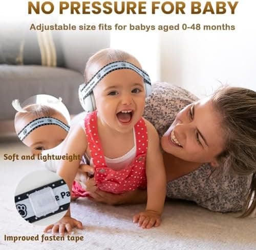 2-in-1 Baby Gehörschutz für Kleinkinder - CE & UKCA zertifiziert - Geräuschreduzierte Ohrenschützer gegen Hörschäden & v