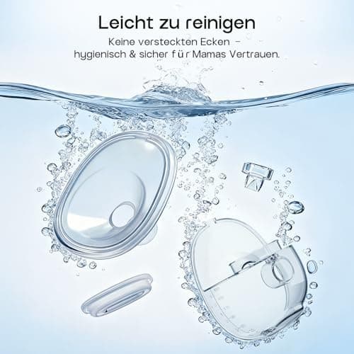 Elektrische Milchpumpe Tragbar, BPA-frei, 4 Modi 12 Stufen & Leise Betriebssound, 24mm Flansch mit Ersatzteilen, Ideal f