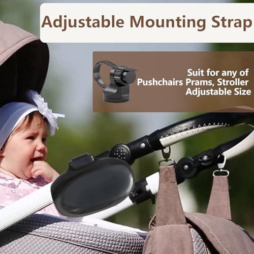 Wiederaufladbar Kinderwagen Wackler Schlafhilfe Für Baby, 5 Einstellbare Schaukelintensitäten, Automatische Babywippe (S
