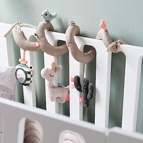 Done by Deer Activity Spirale Lalee Beige - Babyspielzeug für Baby Zubehör, ideal für unterwegs unter 0 Monate - Festmon