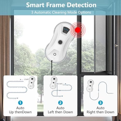 Fensterputzroboter 5600Pa, Automatischer Wasserstrahl für Innen- und Außenfenster, Intelligente Kantenerkennung