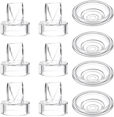 Momcozy S9 Pro/S12 Pro/S9/S12 Ersatzteile: 2 Stück Entenschnabelventil und 2 Stück Silikon-Membranen, optimale Stillzube