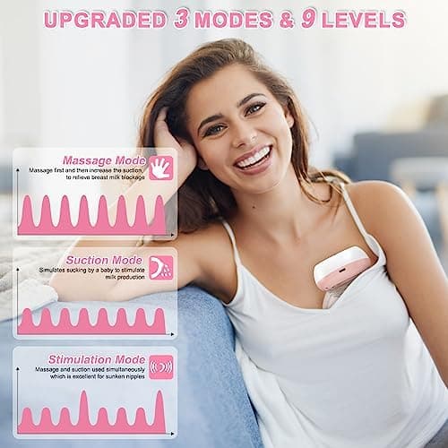 Uleway Elektrische Milchpumpe | Schmerzfreier Saug | Mütter | Nursenzimmer  
Uleway Elektrische Milchpumpe | 9 Saugstufe