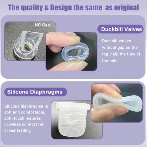 6 Stück Entenschnabelventil für Lansinoh Discreet Duo E10 S1 S1 Pro
| NCVI Nuliie NICEGREEN S32 Milchpumpe Ersatzteile