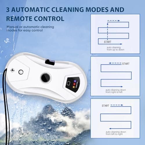 Automatischer Fensterputzroboter für glatte Glasoberflächen mit Starkem Saugvermögen
| intelligenter Wasserspray-Fenste