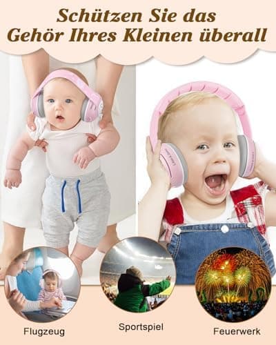 2-in-1 Baby Kopfhörer Lärmschutz für Baby-Gefallen bei Treffen und Flügen
| Baby Gehörschutz Kopfhörer 25dB Lärmschutz