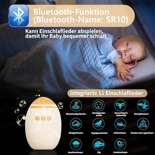 Kinderwagenschaukler Mit Bluetooth | Wiederaufladbar |Universell Für Kinderwagen & Buggy | Leise Schaukel | Einstellbare