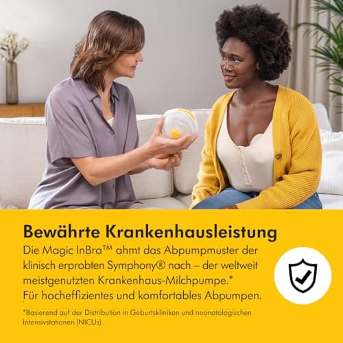 Medela Magic InBra Tragbare Doppel-Milchpumpe - Ultraleicht (200g) und leise - mit FluidFeel-Technologie