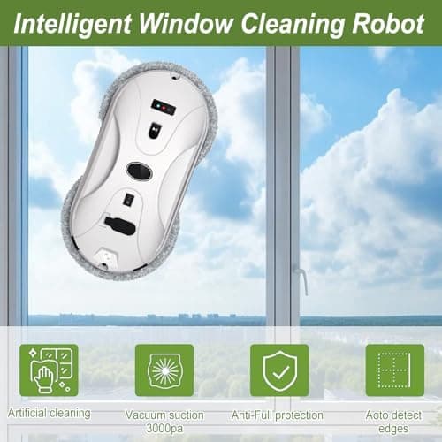 Fensterputzroboter 5600 Pa Automatik Reinigung Fernbedienung Kantenerkennung
| Elektrischer Fensterreiniger mit Wassers