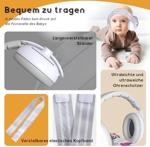 Kinder Gehörschutz Kopfhörer Lärmschutz 0-4 Jahre Schlafen Reisen Events